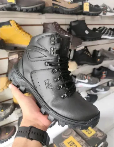 Bota Caterpillar Preta Luxo N 38 ao N43