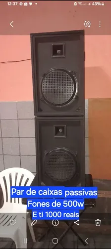 Caixas passivas com fones de 12 mais TI 