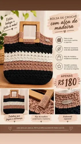Bolsa de crochê