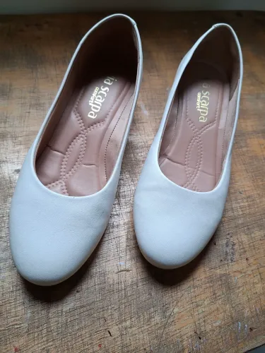 Sapato scarpin Via Scarpa salto anabela Enfermagem Hospital