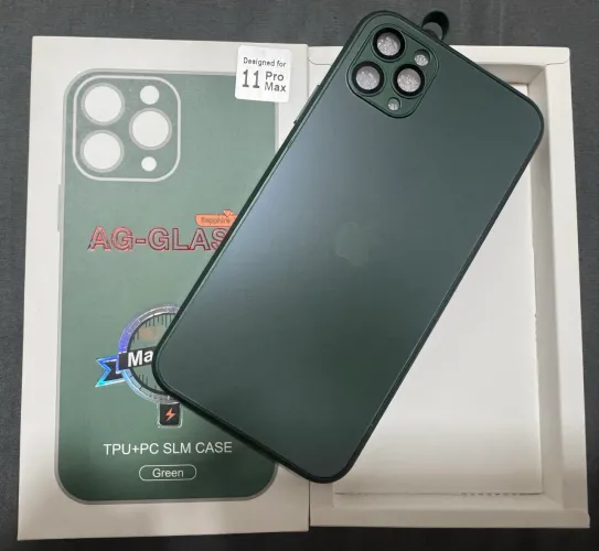 Capinha Ag-glass iPhone Mag 11 Pro, Max Green - Nova na Caixa