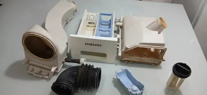 Conjunto Dispenser e Dutos - Lavadora Samsung EcoBubble
