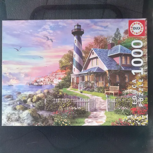 Quebra cabeça puzzle Farol em Rockbay 1000 peças Educa