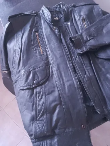 Jaqueta couro Motociclista 