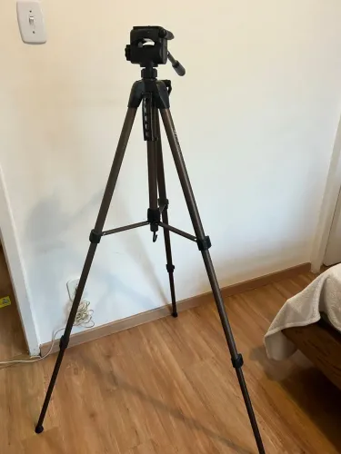 Tripé profissional para câmera fotográfica 1,40m