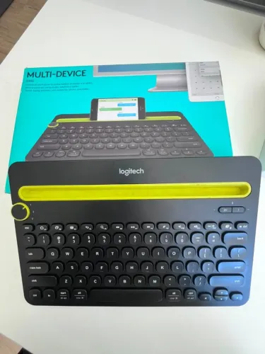 Teclado Sem Fio Bluetooth Logitech K480 Multi-Device - Com Suporte para Tablet/Celular