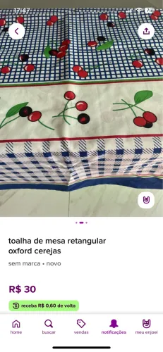 Toalha de mesa retangular em tecido Oxford 2,00 x 1,50 nova