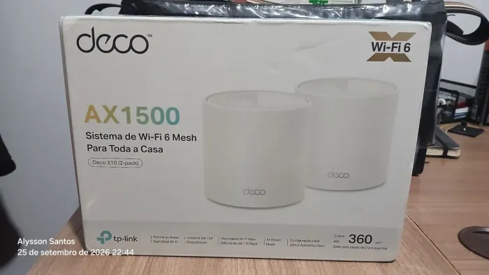Roteador TP-link Deco X10. Sistema Mesh Wi-Fi 6