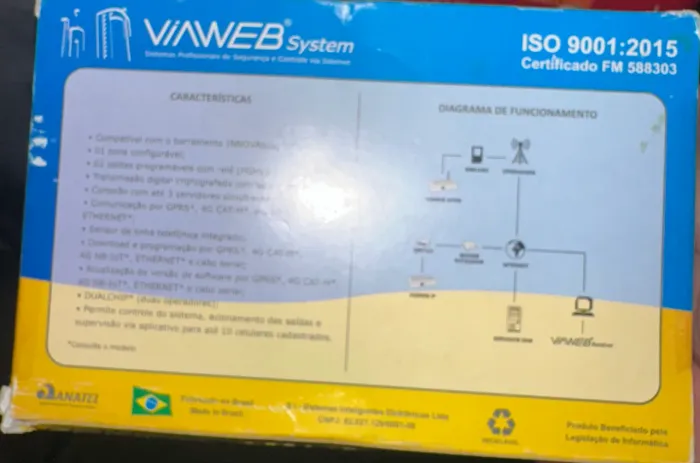 módulo de comunicação de segurança eletrônica da marca VIAWEB System