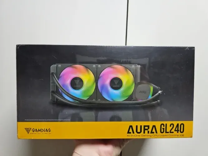 Water Cooler Gamdias Aura Gl 240 V2 Argb 240mm, Amd/intel - Preto