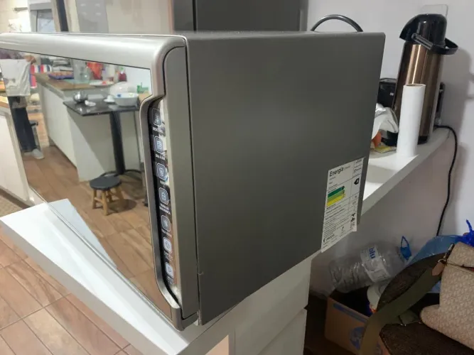 Microondas Electrolux 31L Inox Espelhado com painel integrado