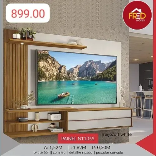 Painel pra tv de até 65*, entrega e monta, super promoção 