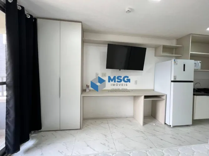 Studio em Condomínio Moderno com Portaria 24h, Academia e Área Verde