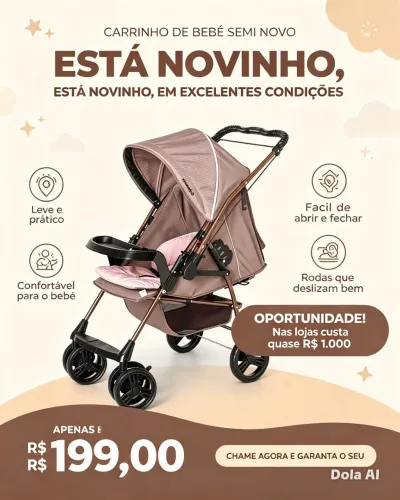 Carrinho de bebê Galzerano 