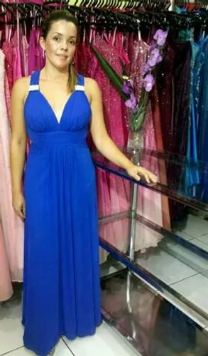 Vestido de festa azul royal