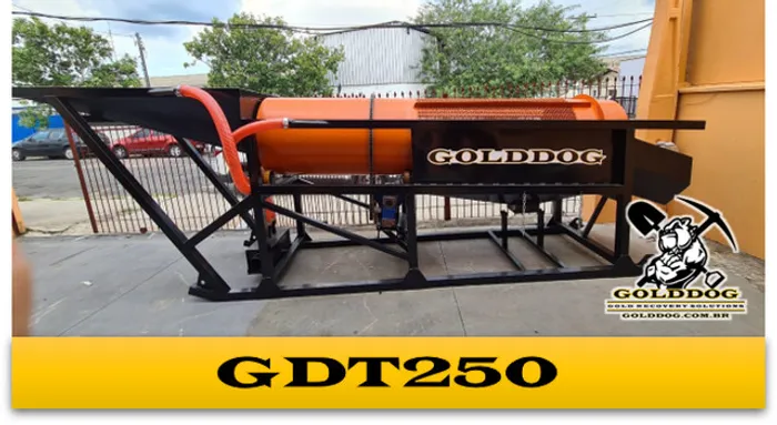 Planta de lavagem para Ouro GDT250 25tn hr Tromel GoldDog