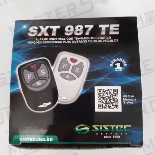 Alarme Sistec. Com 2 controle. Garantia.  Novo. Instalado.