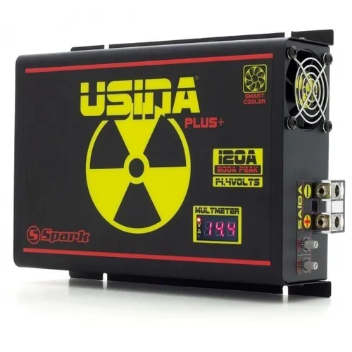 Fonte Automotiva Digital Spark Usina 120a -14.4 V Bivolt