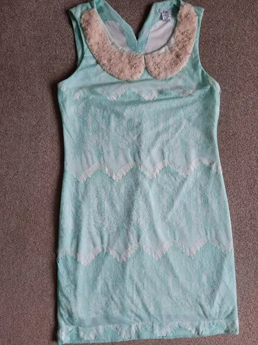 Vestido verde água 