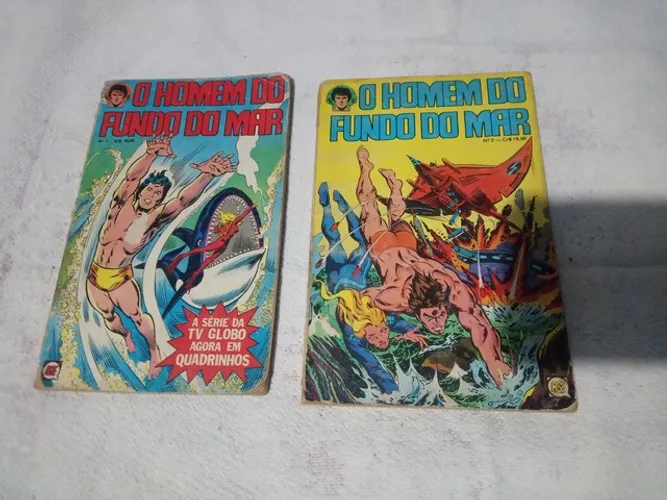 O Homem do fundo do mar, completo em 2 Edições, Editora RGE 