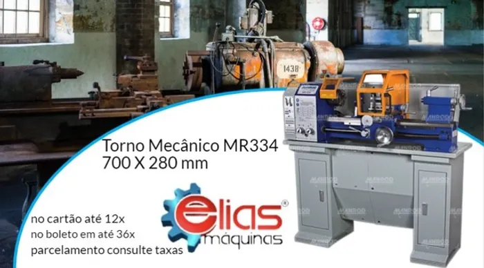 Torno mecânico Manrod MR-334 e também MR-330 MR-301 MR-300 - Elias Maquinas