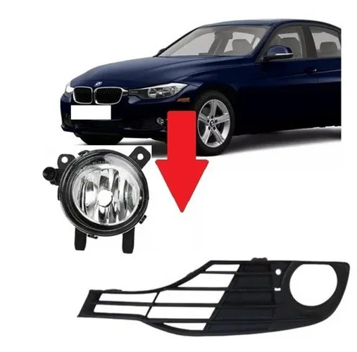 Farol de Milha e Grade Esquerda Bmw 320i 2013 2014 2015