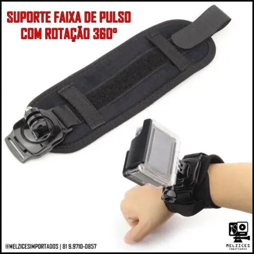 Suporte de Pulso para GoPro, Sjcam e Similares