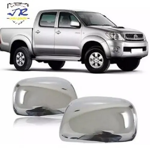 Par Capa Aplique Retrovisor Cromado Hilux 2005 2006 2007 2008 2009 2010 2011