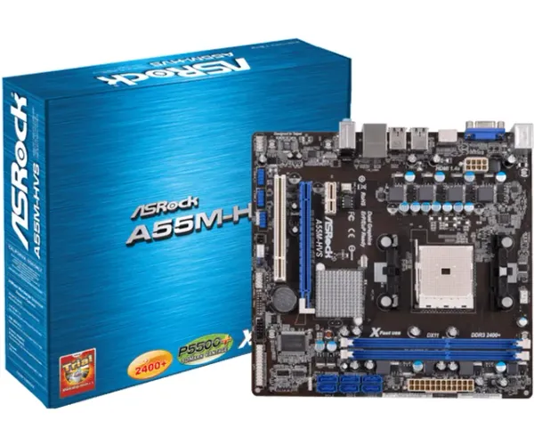 Placa AsRock A55M-HVS + PROC - com defeito