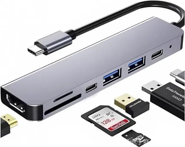Adaptador Hub Usb Tipo C 3.0 Regua USB C hub Hdmi 4K 60hz