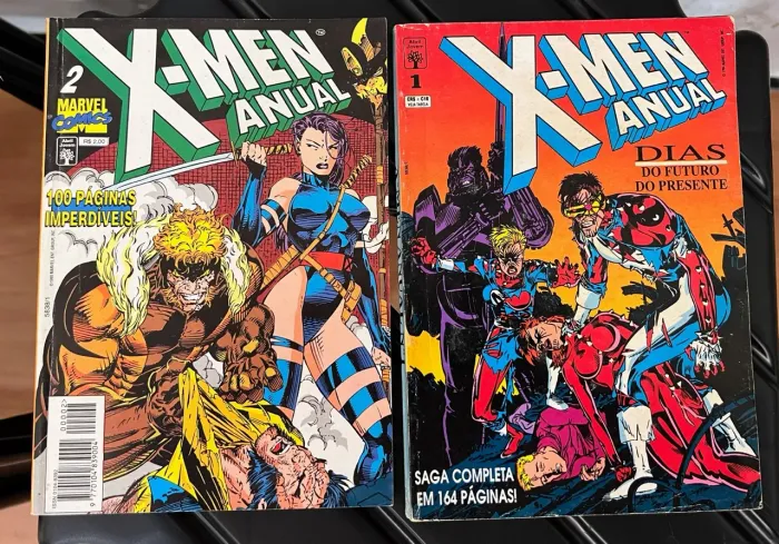 X Men Anual Nº 1 e 2 editora Abril 1994/ 95