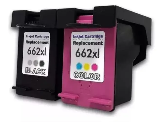 Cartuchos de tinta 662XL para impressora - Preto e Colorido R$ 90,00 Cada.