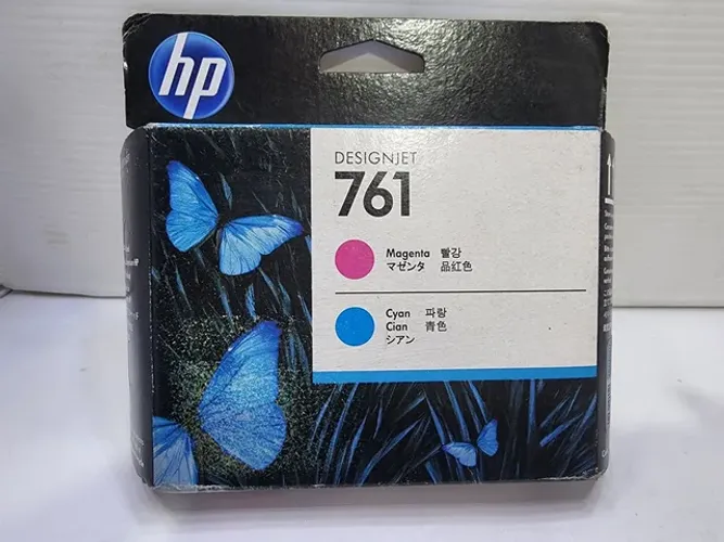 Cabeça de impressão hp 761 magenta cyan ch646 original hp vencido para desinjet t7100