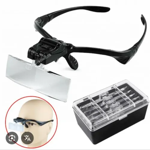 Óculos de aumento para trabalho 5 lentes.