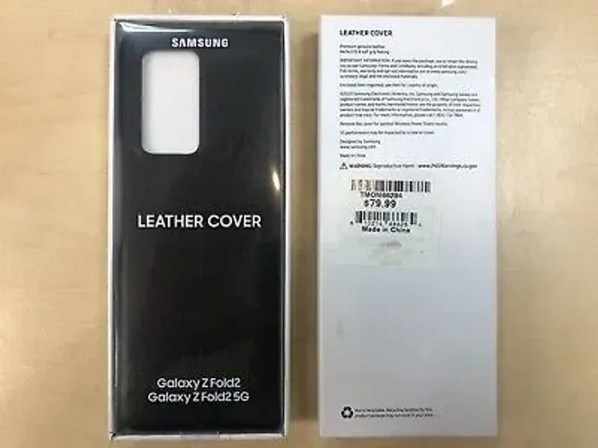 capa samsung galaxy fold 2 leather couro original 