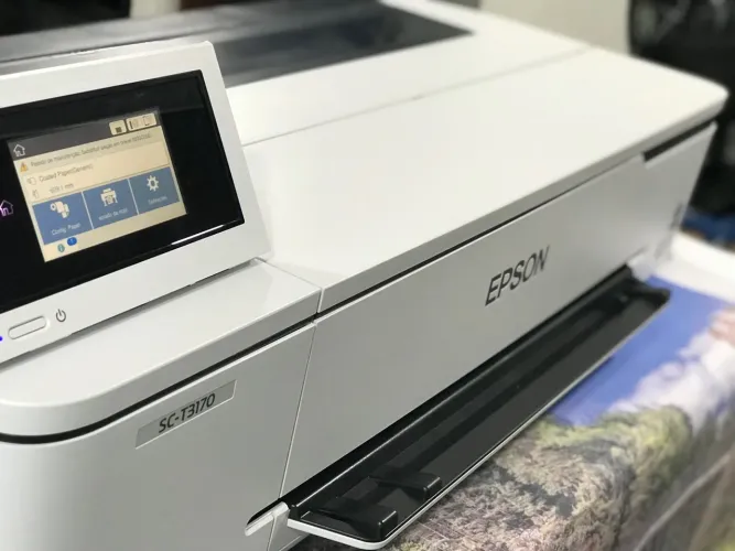 Instalação de bulk ink em grandes formatos 
