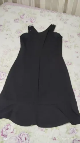 Vestido preto e branco