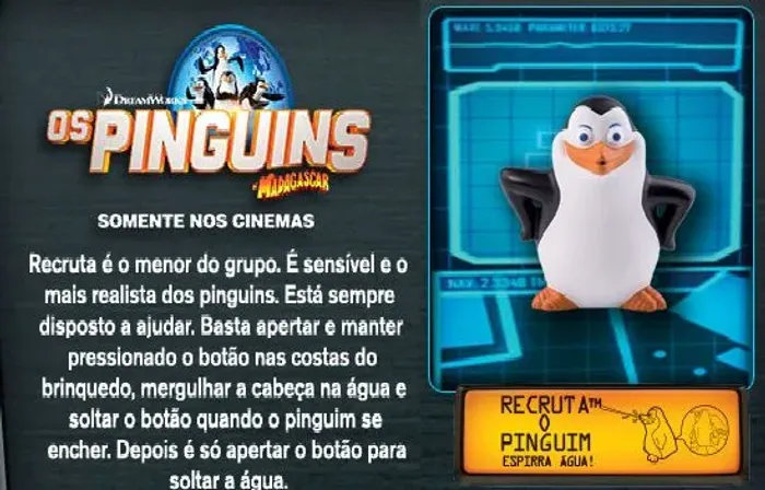 Coleção McDonald's Pinguins de Madagascar