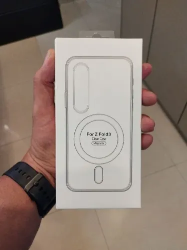 Capa transparente Magsafe Samsung Galaxy Z Fold 3 Z Fold 4 Z Fold 5