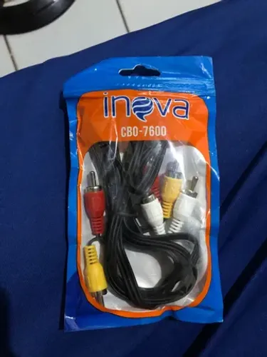 Cabo áudio e vídeo rca 60cm inova