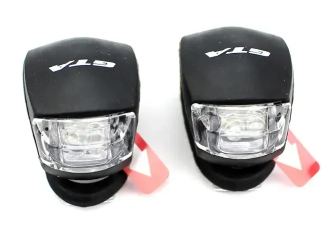 Kit 2x Sinalizadores em Silicone Luz Noturna com 2 Leds Pisca Vermelho 9917