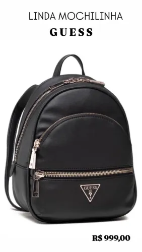 Mochila Guess Preta Original