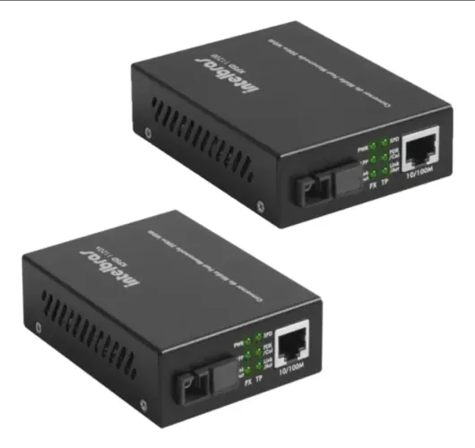 Promocao Kit 1 Par Conversor De Midia Intelbras Gigabit Kgsd 1120 A/b