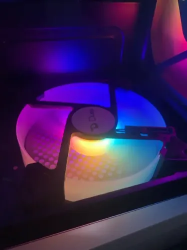 cooler duex para gabinete com LED RGB rainbow