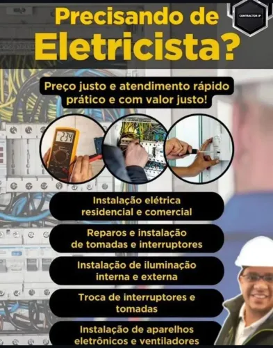 Serviços elétricos e marido de aluguel 