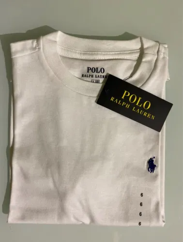 Camiseta Polo Ralph Lauren Branca Infantil