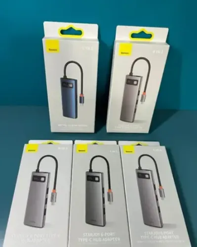 Hub baseus para Macbook e ipad 6 in 1 e 8 in 1