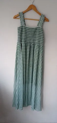 Vestido Xadrez Verde