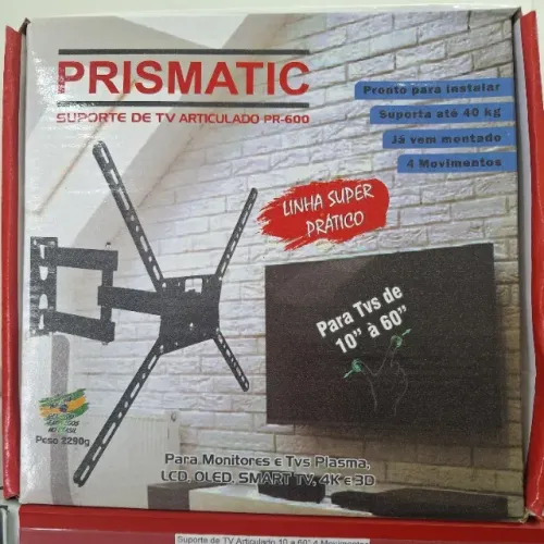 Suporte de TV Bi Articulado Afasta até 40cm da Parede
