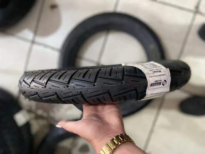 Pneu de moto MAGGION 80/100/14 (montagem grátis)